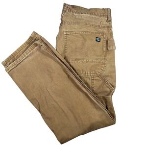 Key‎ Workwear Pants Mens 32x29 Double Knee Brown Carpenter Utility Distressed